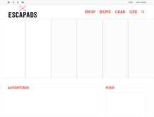 Tablet Screenshot of escapads.com